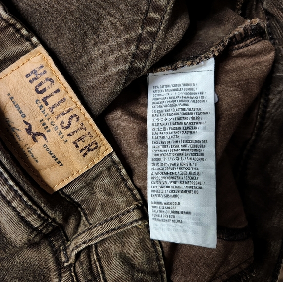Hollister Straight Leg Low Rise Stretch Brown Jeans  | 11 - Picture 4 of 7